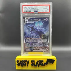 PSA 10 Shadow Rider Calyrex VMAX 205/198 Alt Art SWSH Chilling Reign Pokemon - Image 1