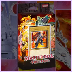 VOLCANIC STARTER DECK 42 | Axel Doomfire Blaster Fire Duelist Kingdom YuGiOh - Image 1