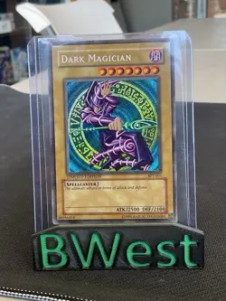 2002 Dark Magician BPT-001 Secret Rare Collectors Tin Yugioh MP - Image 1