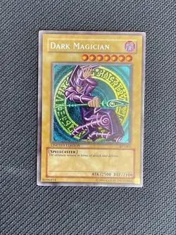 2002 Dark Magician BPT-001 Secret Rare Collectors Tin Yugioh MP - Image 2
