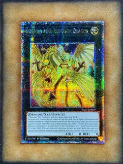 Yugioh Number 100: Numeron Dragon RA01-EN039 Quarter Century Rare 1st Ed NM - Image 1