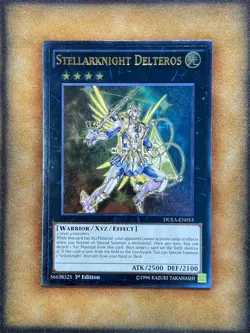 Yugioh Stellarknight Delteros DUEA-EN053 Ultimate Rare 1st Ed NM - Image 1
