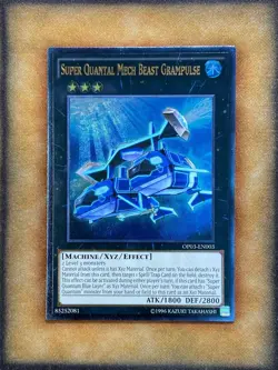 Yugioh Super Quantal Mech Beast Grampulse OP03-EN003 Ultimate Rare LP - Image 1
