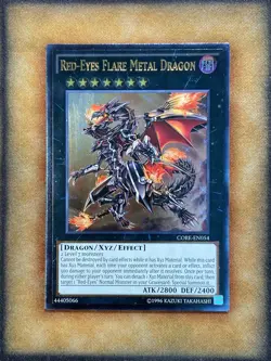Yugioh Red-Eyes Flare Metal Dragon CORE-EN054 Ultimate Rare NM - Image 1