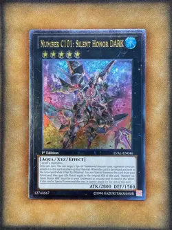 Yugioh Number C101: Silent Honor DARK LVAL-EN046 Ultimate Rare 1st Ed NM - Image 1