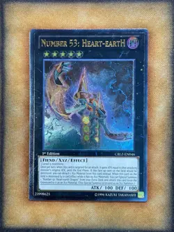 Yugioh Number 53: Heart-eartH CBLZ-EN046 Ultimate Rare 1st Ed NM - Image 1