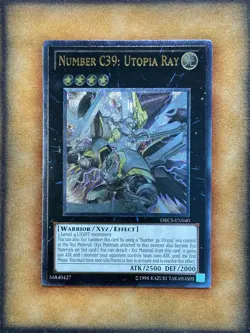 Yugioh Number C39: Utopia Ray ORCS-EN040 Ultimate Rare NM - Image 1