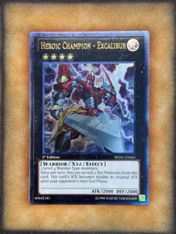 Yugioh Heroic Champion - Excalibur REDU-EN041 Ultimate Rare 1st Ed NM - Image 1