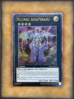 Yugioh Bujinki Amaterasu PRIO-EN052 Ultimate Rare 1st Ed NM - Image 1