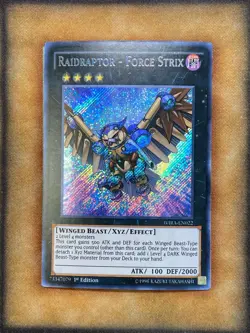 Yugioh Raidraptor - Force Strix WIRA-EN022 Secret Rare 1st Ed NM - Image 1