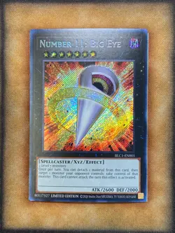 Yugioh Number 11: Big Eye BLC1-EN001 Secret Rare Limited Edition NM - Image 1