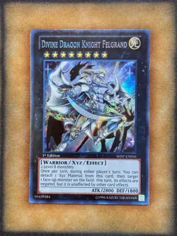 Yugioh Divine Dragon Knight Felgrand SHSP-EN056 Secret Rare 1st Ed LP - Image 1