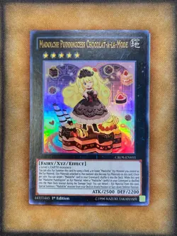 Yugioh Madolche Puddingcess Chocolat-a-la-Mode CROS-EN051 Ultra Rare 1st Ed NM - Image 1