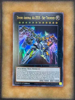 Yugioh Divine Arsenal AA-ZEUS - Sky Thunder STAX-EN044 Ultra Rare 1st Ed NM - Image 1