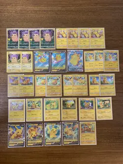 Lot of 35 Pikachu Pokemon Cards Holo Ultra Rare Full Art. NM Mint. - Image 2