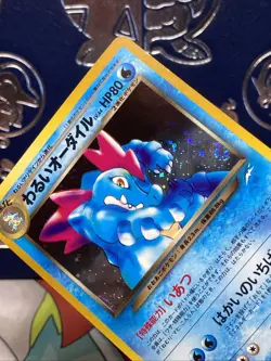 Dark Feraligatr Pokemon Card Neo Destiny Japanese Holo Rare Mint Front MP Back - Image 3