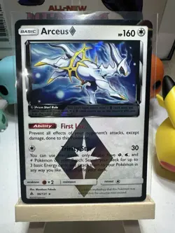 Arceus 96/131 - Sun&Moon Forbidden Lights Rare Prism Pokemon Card NM Near Mint - Image 2