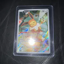 Eevee SVP 173 Illustration Rare Prismatic Evolutions ETB Promo Pokemon Card NM - Image 1