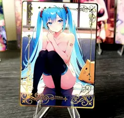 Goddess Story X Vocaloids Metal Waifu Card - Hatsune Miku GP Anime AGC - Image 1
