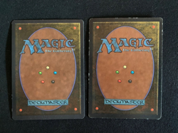 MTG Magic the Gathering x2 Signed Cards Unlimited Edition Tedin Maddocks - Image 2