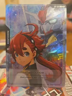 Gundam Card Game Suletta Mercury Resource Promo Card Foil (Gen Con 2025) NM - Image 1