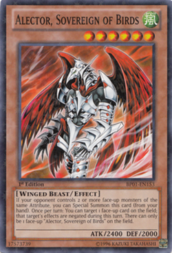 Alector, Sovereign of Birds BP01-EN153 Starfoil Rare Near Mint 1st Card YUGIOh - Image 1