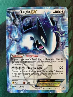 Lugia EX Pokemon Card Team Plasma 102/113 Ultra Rare Legendary Treasures Holo - Image 1