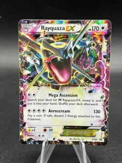 Rayquaza EX Shiny Holo Card XY69 Promo Card Pokemon TCG LP ZE1 - Image 1