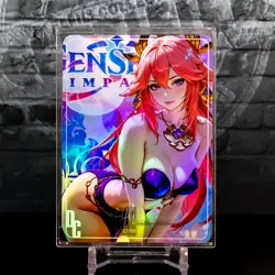 Yae Miko Goddess Premium Waifu Card Genshin Impact Holo New Sealed ACG - Image 1