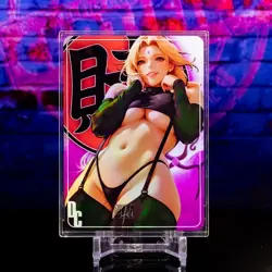 Tsunade Naruto Premium Waifu Card New Demigoddess Sealed Holo Flash Anime ACG - Image 1