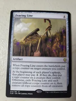1x Fraying Line MTG Magic Cards Battle for Baldur's Gate RARE LP Free Shipping - Image 1