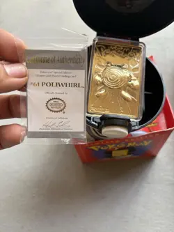 Vintage pokemon gold trading cards from the 90s w certificates of authenticity - Image 5