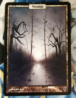 Swamp MTG Unhinged Common Land Full-Art Heavily Played x1 JS15 - Image 1