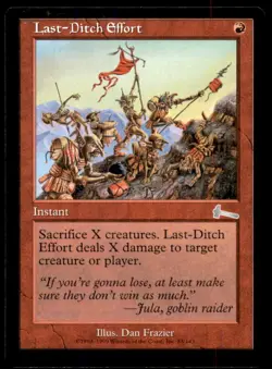 MTG Last-Ditch Effort LP Light Play Urza's Legacy [1237] - Image 1