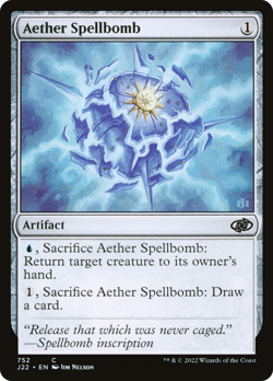 Aether Spellbomb - Near Mint - Jumpstart 2022 - Magic MTG - Image 1