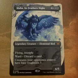 Maha, Its Feathers Night - Bordeless Regular #289 - Bloomburrow MTG - Image 1