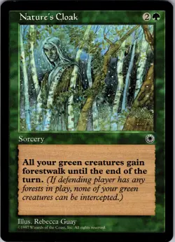 Nature's Cloak Portal Rare NM Magic: The Gathering Normal - Image 1