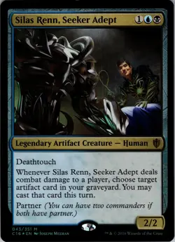 Silas Renn, Seeker Adept Commander 2016 Mythic LP Magic: The Gathering 43 Foil - Image 1