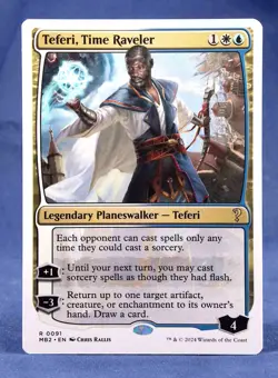 Teferi, Time Raveler - White Border - MTG - Mystery Booster 2 - Excellent NM - Image 1