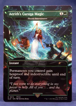 Aerith's Curaga Magic-Heroic Intervention-MTG-Secret Lair SLD Final Fantasy-NM - Image 1