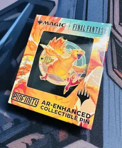 NEW Sealed Pinfinity Mtg Final Fantasy Racing Chocobo - Pin AR-Enhanced Promo - Image 1