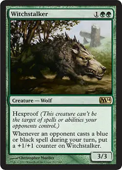 MTG Magic - Witchstalker - Magic 2014 - Rare - NM - Image 1