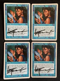 MTG Magic the Gathering x4 Sleight of Hand Signed Playset Moeller Seventh - Image 1