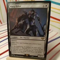 Warg Rider Magic the Gathering Lord of the Rings: Tales of Middle-Earth - Image 1