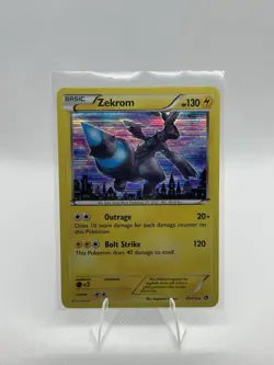 Pokemon TCG Legendary Treasures Zekrom Holo Rare Card 51/113 LP Condition - Image 1