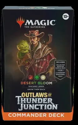 Magic The Gathering Outlaws of Thunder Junction Commander Deck Desert Bloom NEW - Image 1