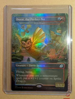 Dorat, the Perfect Pet Sprite Dragon Foil - MTG - Ikoria - Free Postage - Image 1
