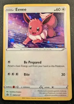 Eevee Promo SWSH127 Holo - Pokemon TCG LP-NM - Image 1