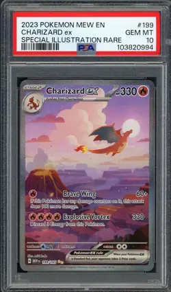 PSA 10 Charizard ex (SIR) Pokemon 151 199/165 Holo Pokemon Card B26 - Image 1