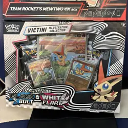 Pokemon Victini Illustration Collection & Team Rocket Mewtwo Ex Box - Image 2